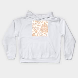 Floral rose gold glitter ii Kids Hoodie